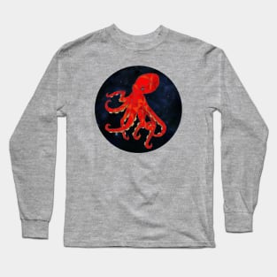 Space Octopus Long Sleeve T-Shirt